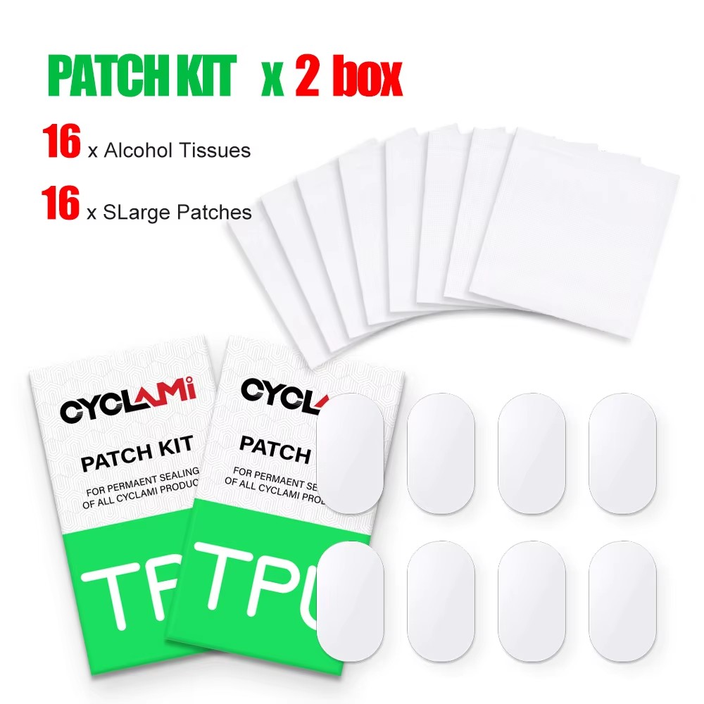 Power Tools Youtube - CYCALMI 16/80Pcs จักรยานด้านในยาง Patch Patching เครื่องมือชุดซ่อมแผนที่