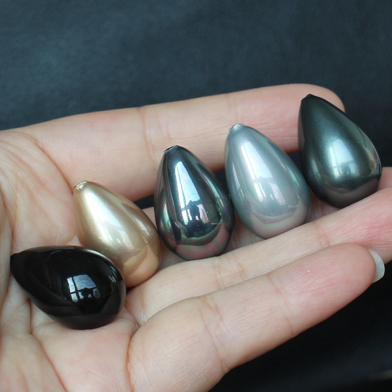 Power Tools Wholesale - ครึ่งเจาะ Shell Pearl Drop รูปร่างลูกปัด 5x8