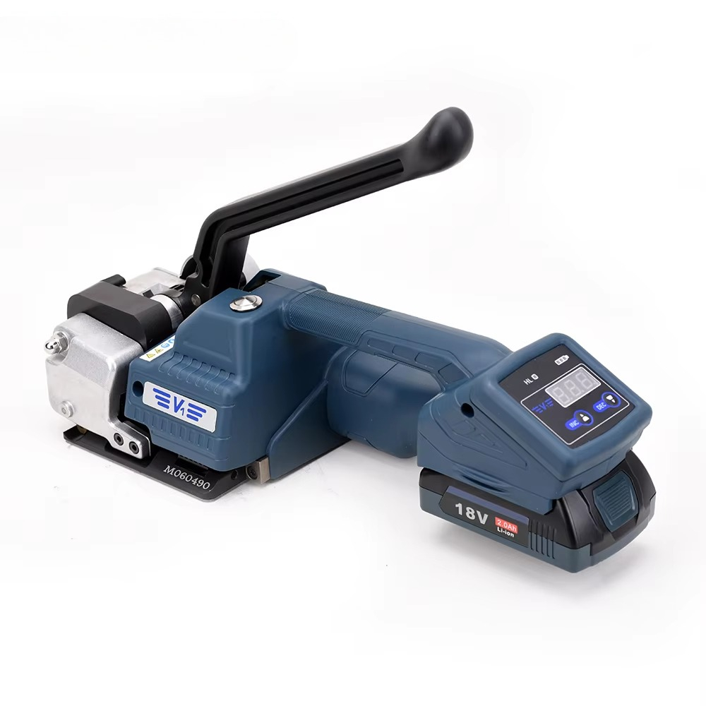 Power Tools Hand Held - เครื่องรัดพลาสติกแบบกึ่งอัตโนมัติขนาด 13-16 มม. ใช้แบตเตอรี่ รุ่น V1