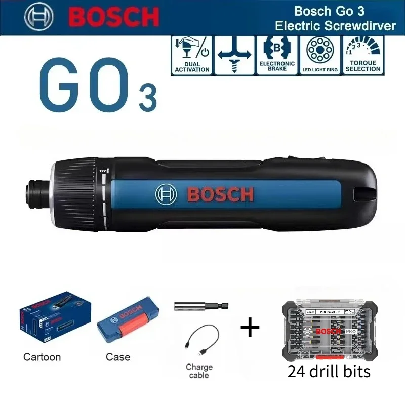 Power Tools Set - ชุดไขควงไฟฟ้า Bosch GO 3 แบบมืออาชีพ ไร้สาย
