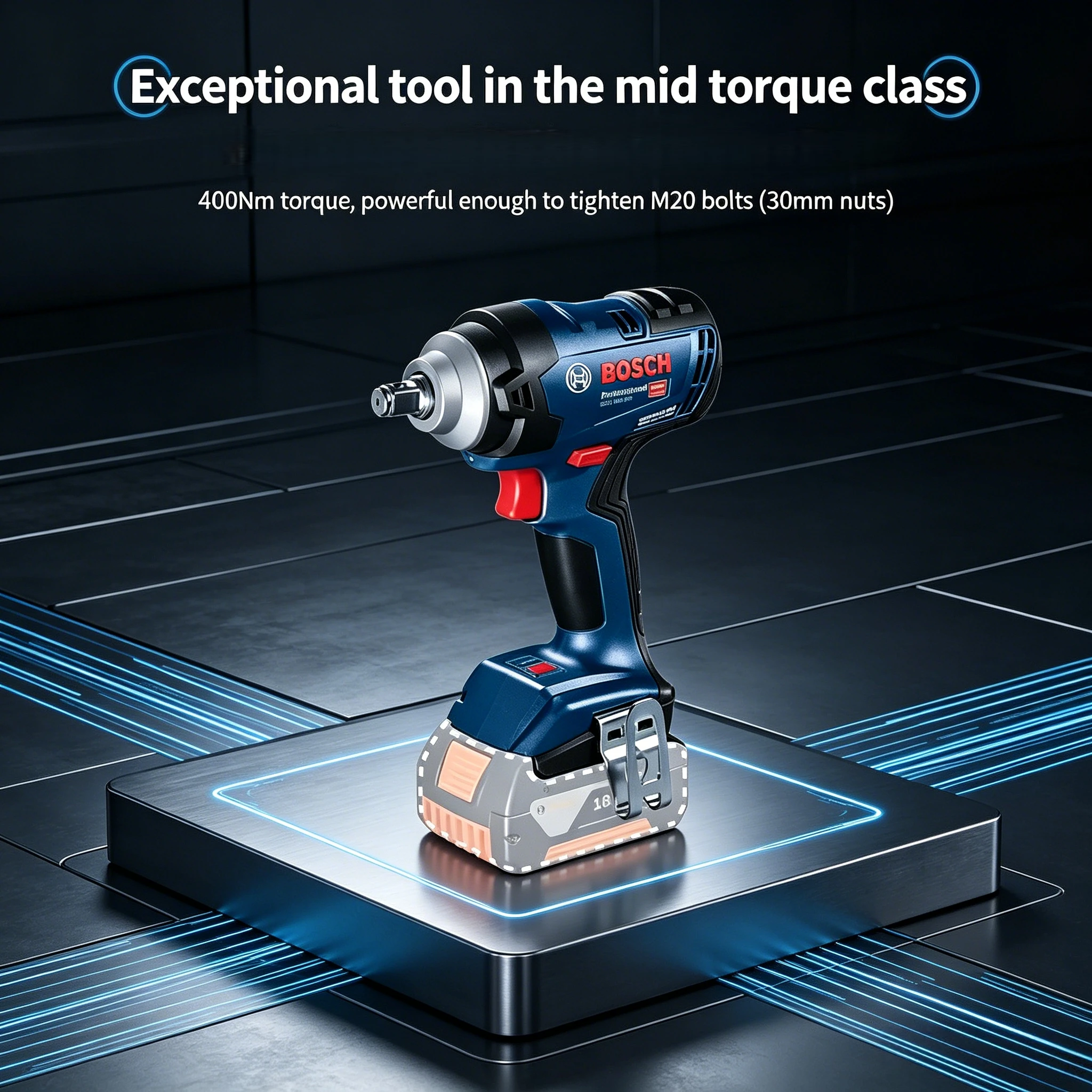 บ๊อช GDS18V-400 ประแจกระแทกไร้ - Power Tools Hand Held บทวิจารณ์และราคา
