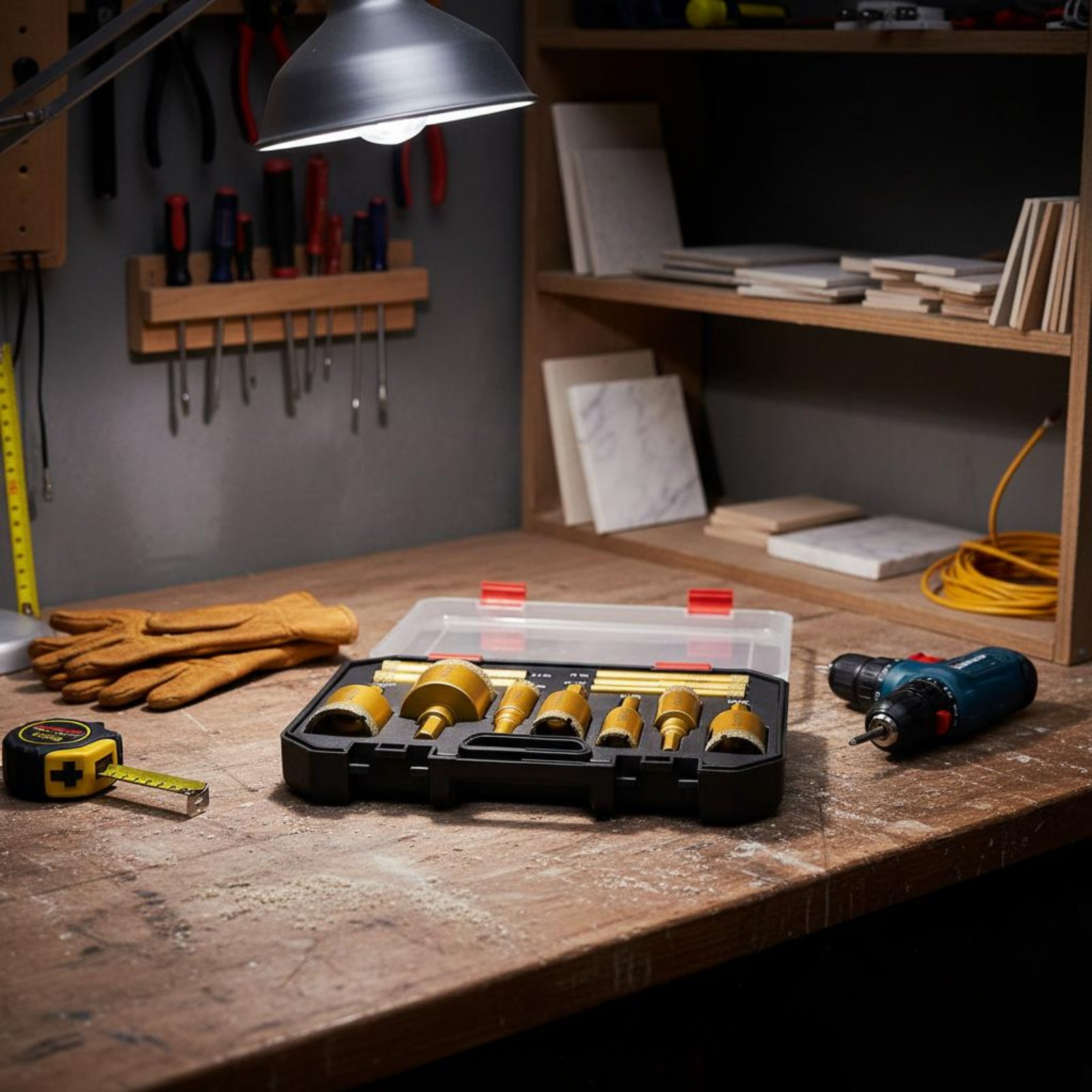 ชุดดอกสว่านเจาะคริสตัลแบบเชื่อ - Power Tools Set บทวิจารณ์และราคา