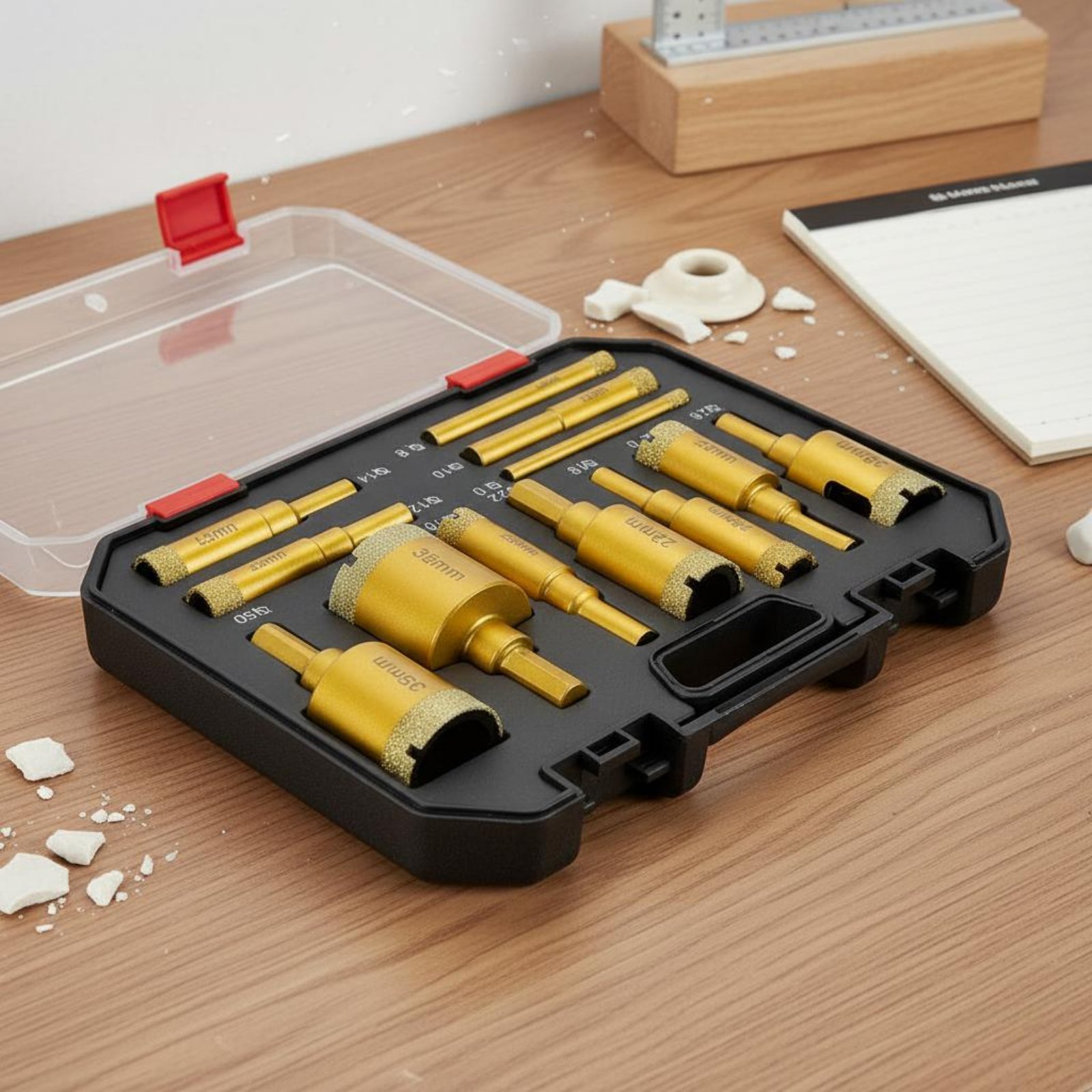 ชุดดอกสว่านเจาะคริสตัลแบบเชื่อ - Power Tools Set บทวิจารณ์และราคา