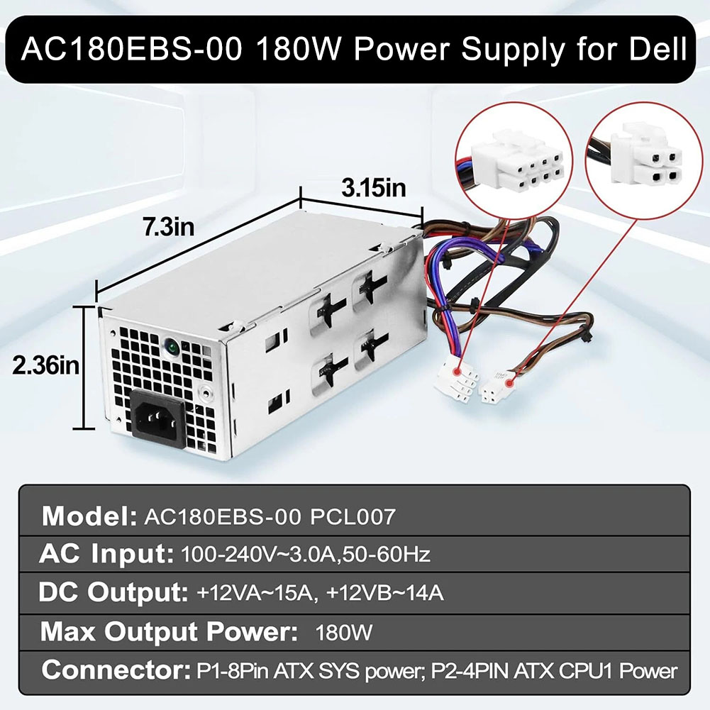 180W AC180EBS-00 สำหรับเดลล์ 3 - Power Tools Wholesale บทวิจารณ์และราคา